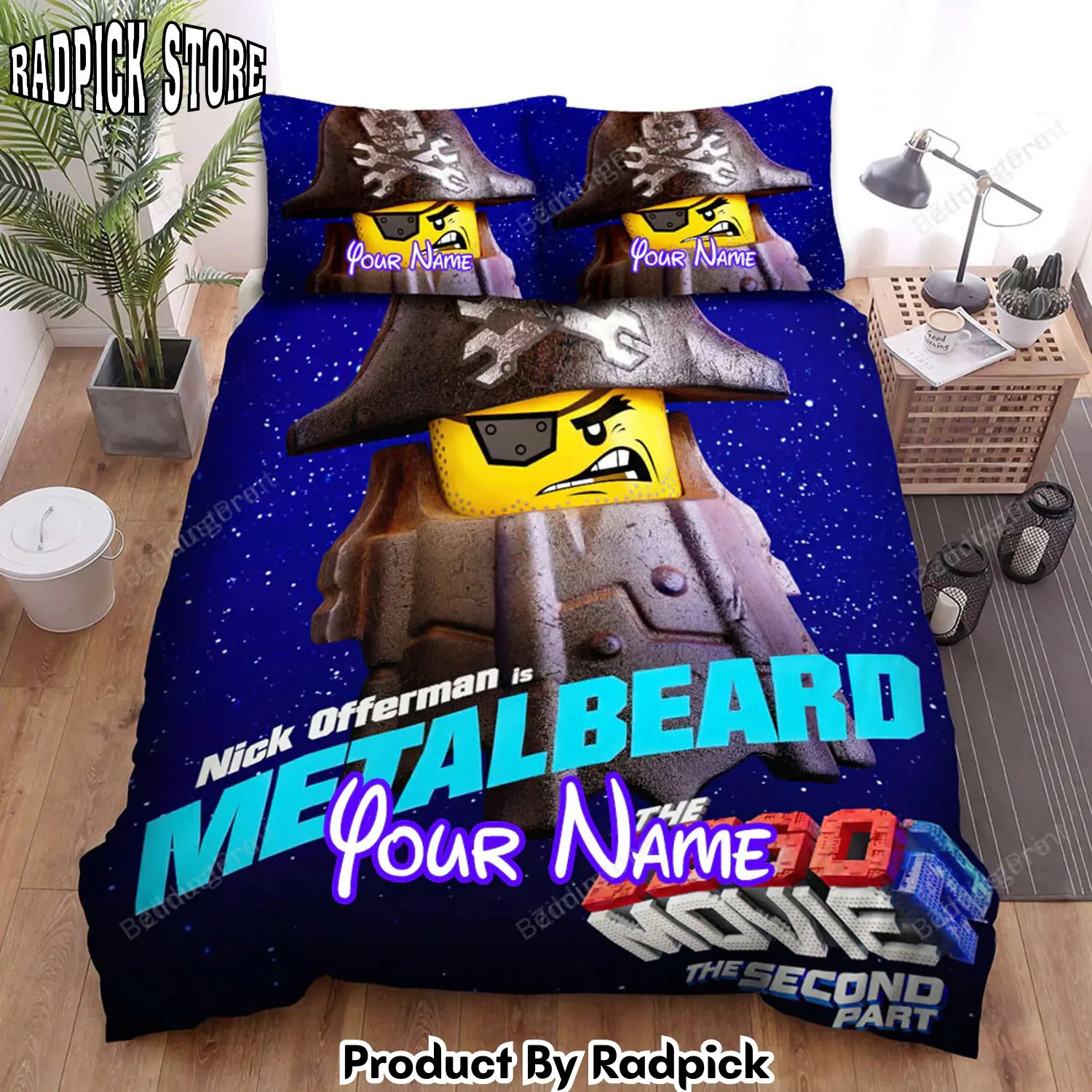Radpick the lego movie 2 the second part 28201929 metalbeard poster bed sheets duvet cover personalized name bedding sets rp3271126